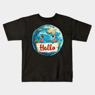 Earth cartoon Kids T-Shirt